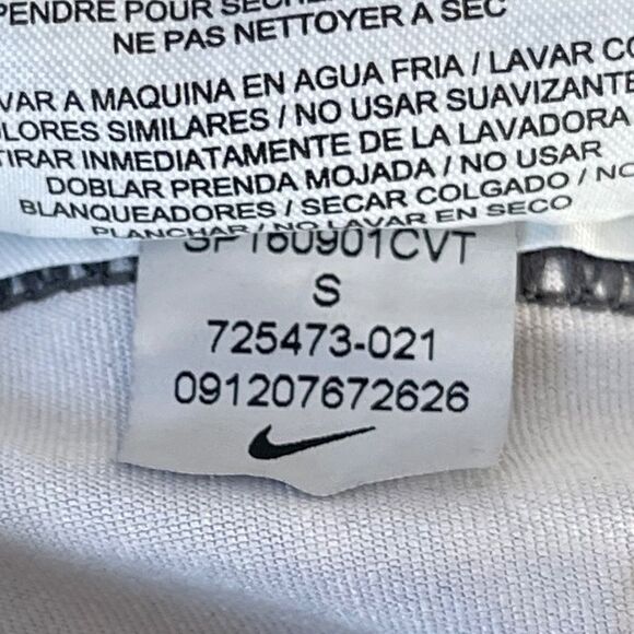 Nike Grey Patterned Print Breathable Leggings Sz S - Picture 8 of 8